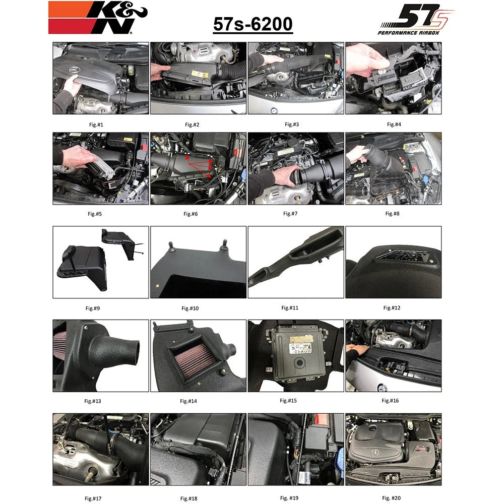K&N Mercedes Benz A/B/CLA Class Performance Air Intake System