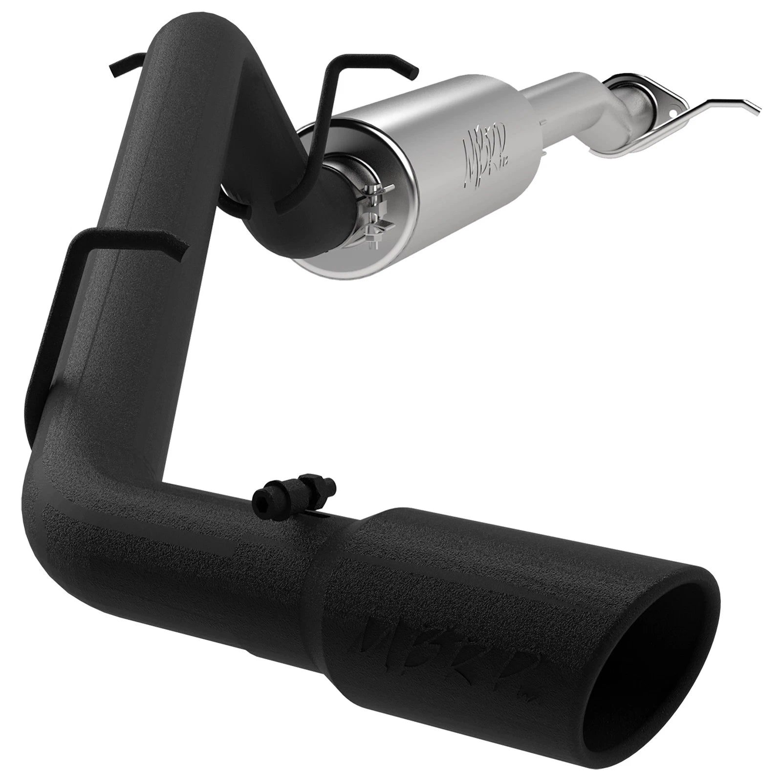 MBRP 17+ Chevrolet Colorado 2.5L/3.6L 3in Cat Back Single Side Exit w/ 4in Tip - Back Coated
