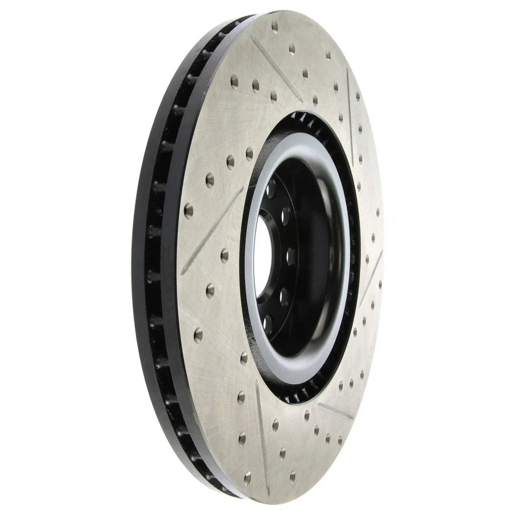 StopTech 09 VW Passat CC / 06-09 Passat Slotted & Drilled Right Front Rotor