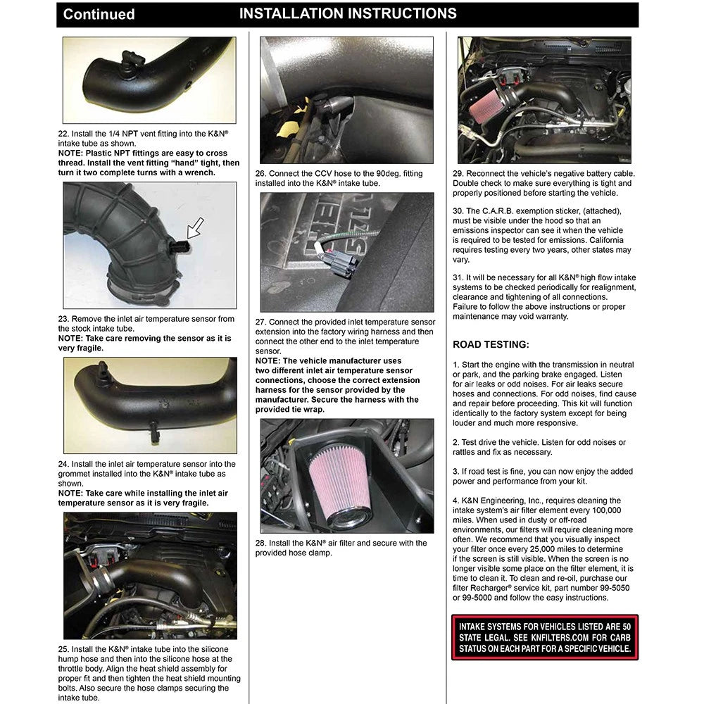 K&N 09-11 Dodge Ram 1500 V8 5.7L Performance Intake
