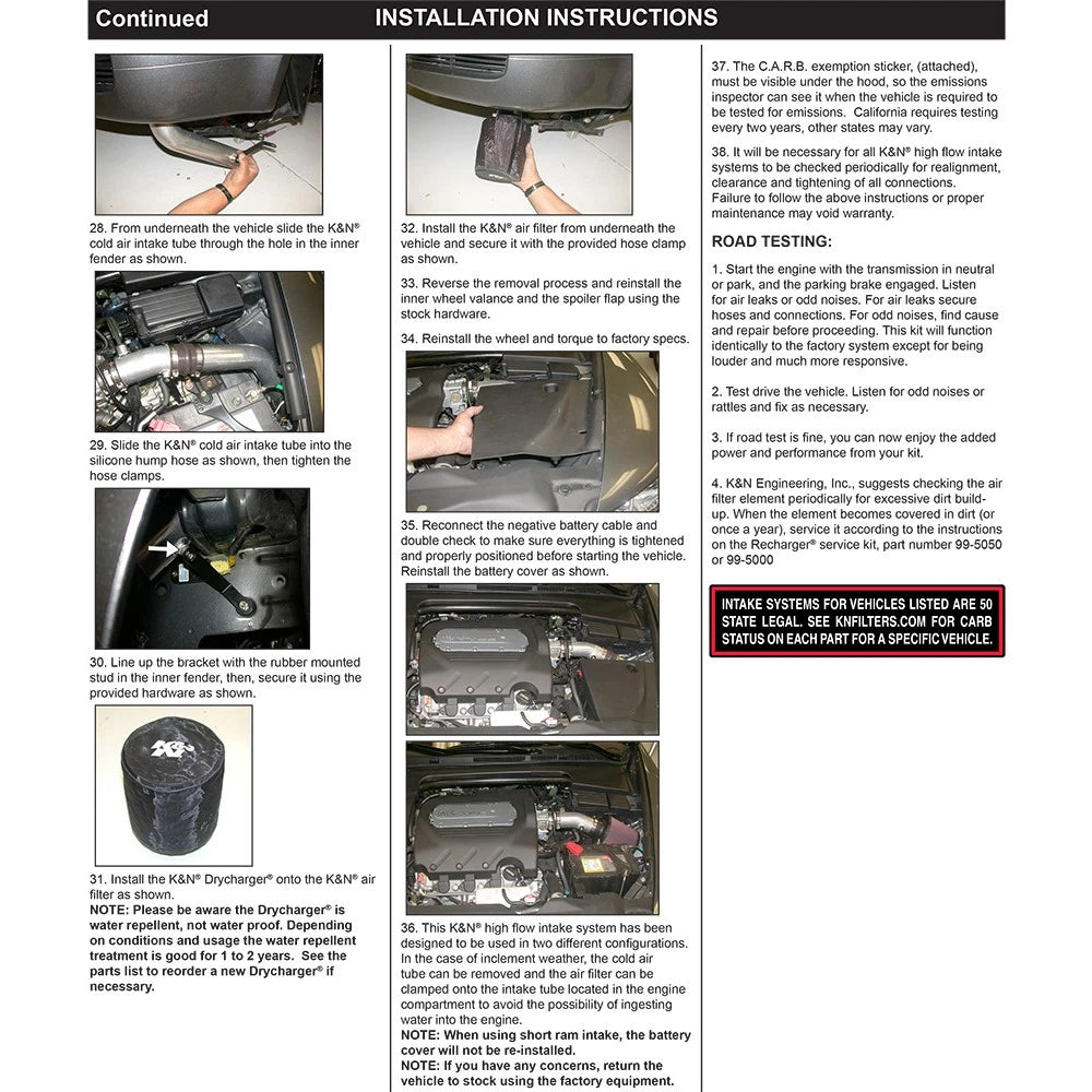 K&N 04 Acura TL Blue Typhoon Short Ram Intake