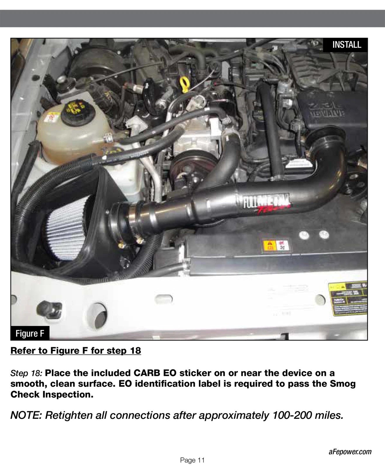 aFe FULL METAL Power Intake Stage-2 Pro DRY S 04-11 Ford Ranger L4 2.3L