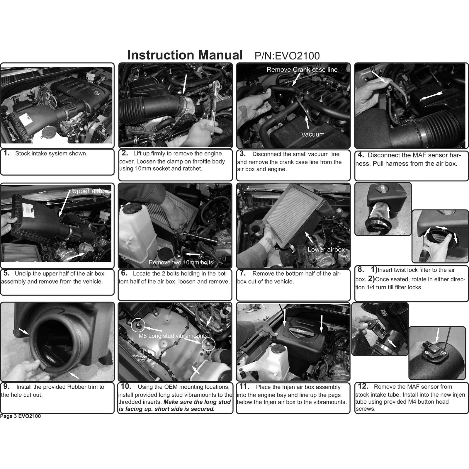 Injen 07-20 Toyota Tundra 5.7L Evolution Intake (Oiled)