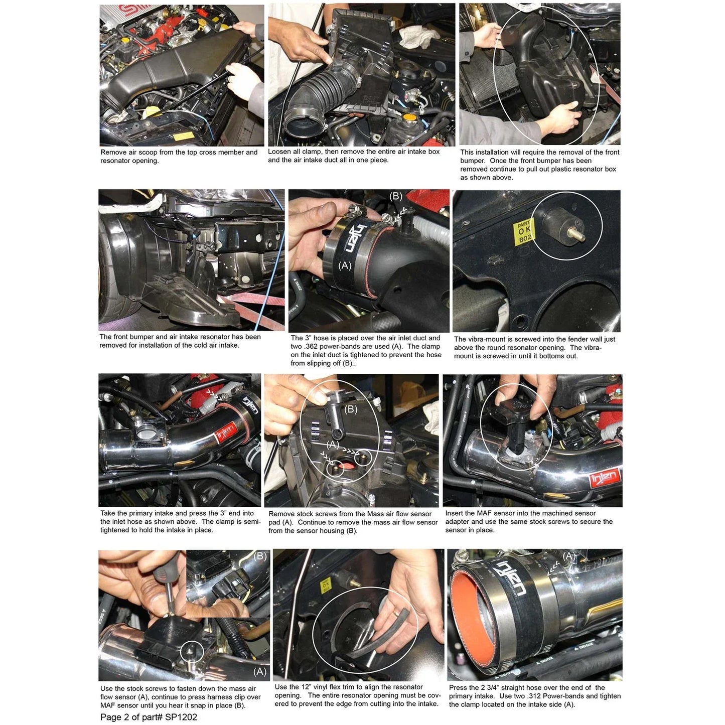 Injen 04-07 STi / 06-07 WRX 2.5L Wrinkle Red Cold Air Intake