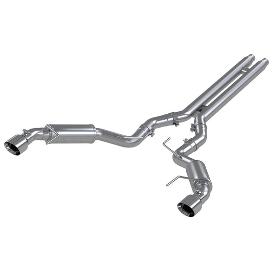 MBRP 15-17 Ford Mustang GT 5.0 3in Cat Back Dual Split Rear Race Version 4.5in Tips - Aluminized
