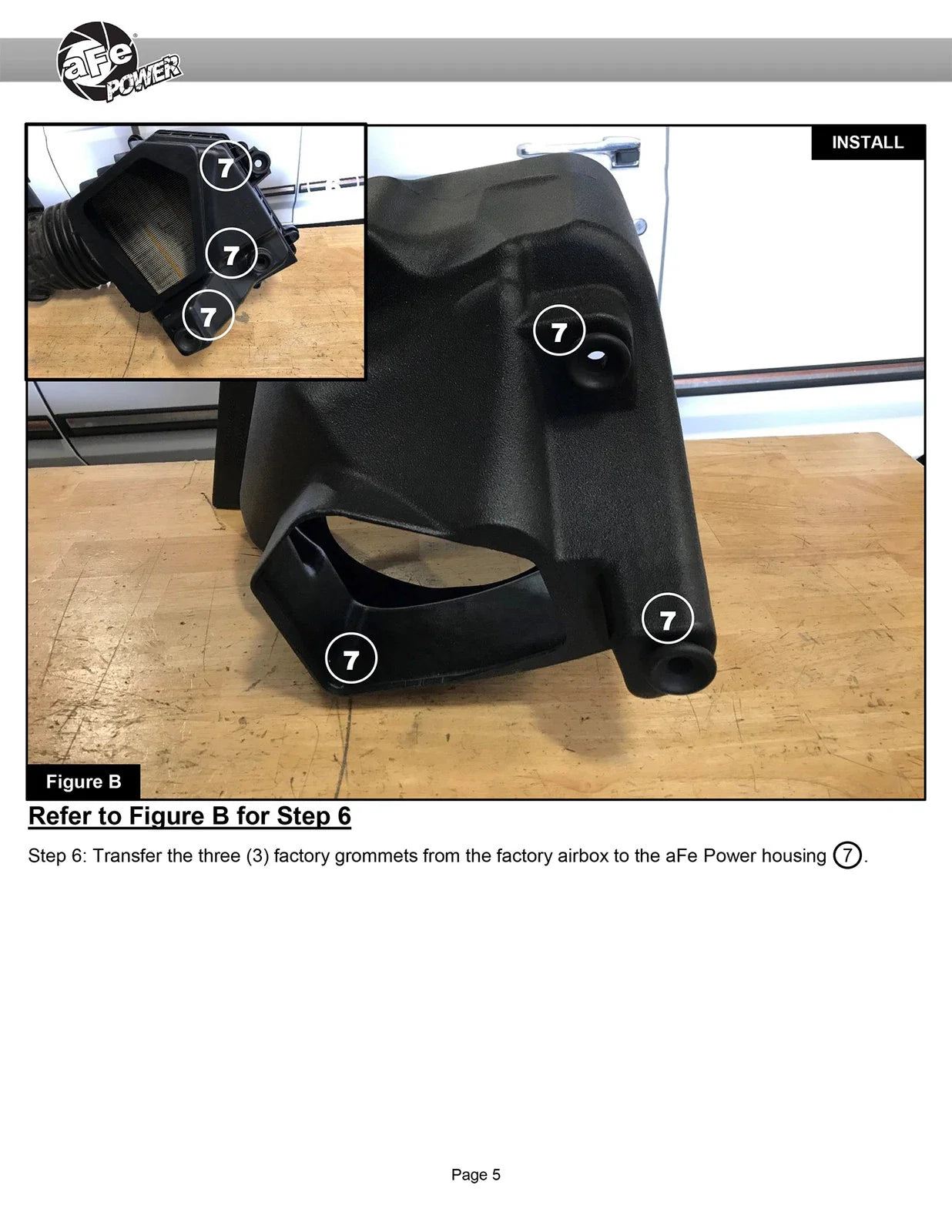aFe Track Series Carbon Fiber Pro Dry S AIS - 2018 Jeep Grand Cherokee Trackhawk (WK2) V8-6.2L(SC)