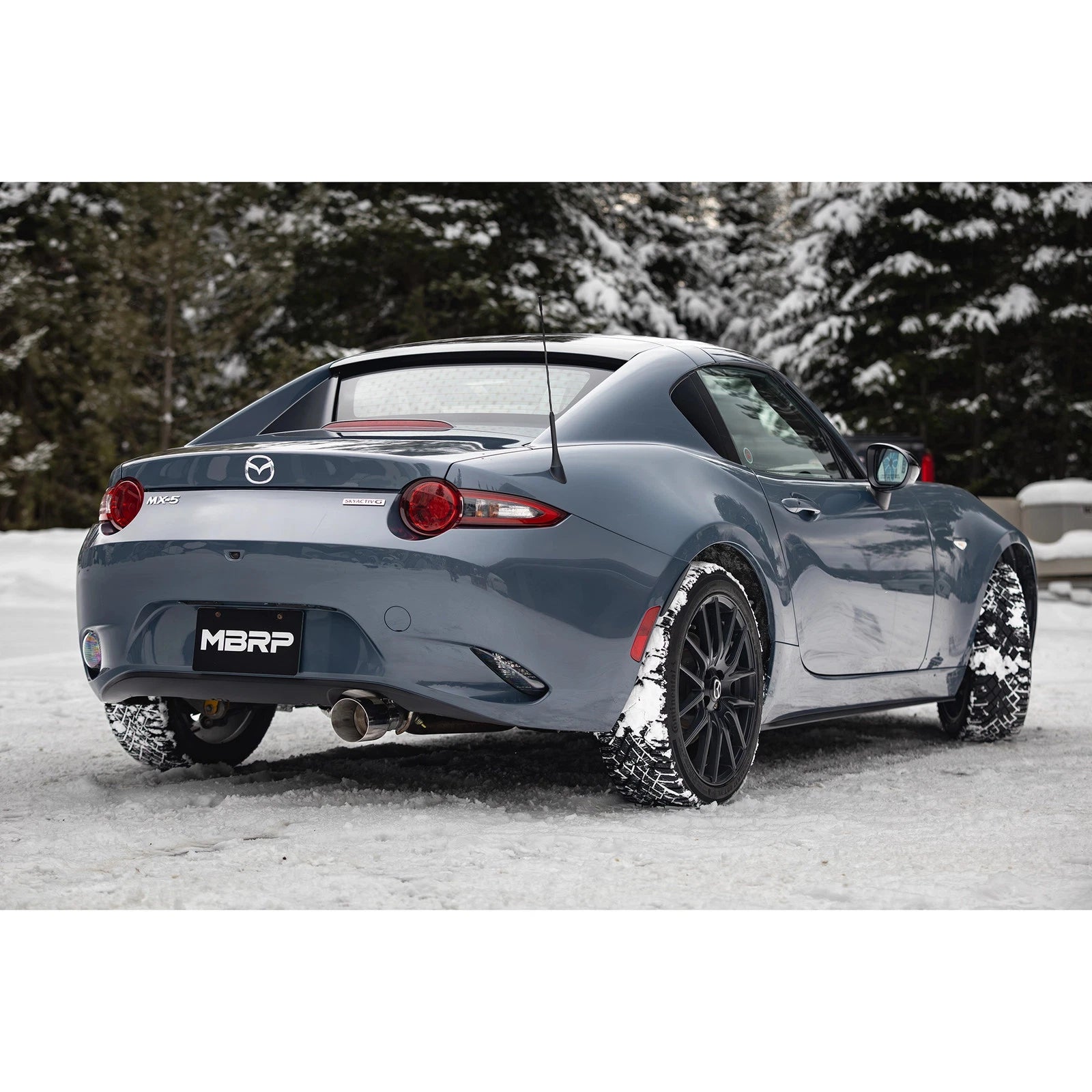 MBRP 16+ Mazda MX-5 Miata Single Rear Exit 2.5in Axle Back Exhaust AL