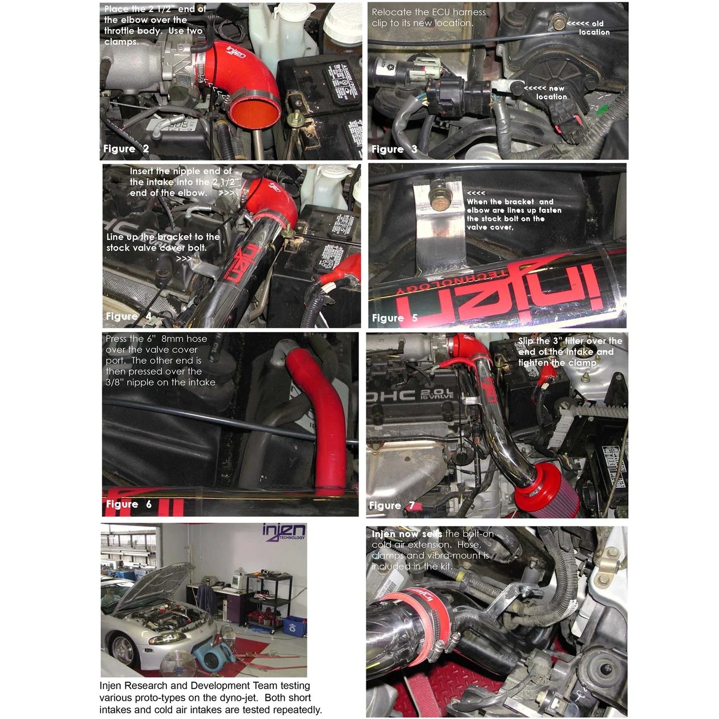 Injen 95-99 Mitsubishi Eclipse L4 2.0L Black IS Short Ram Cold Air Intake
