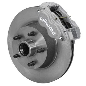 Wilwood Forged Dynalite-M Front Kit 11.30in 1 PC Rotor&Hub 1965-1969 Mustang Disc & Drum Spindle