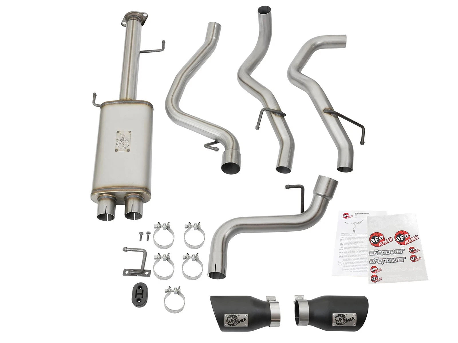 aFe MACH Force-Xp 3in - 2.5in SS Cat-Back Dual Exhaust w/Black Tips 07-14 Toyota FJ Cruiser 4.0L