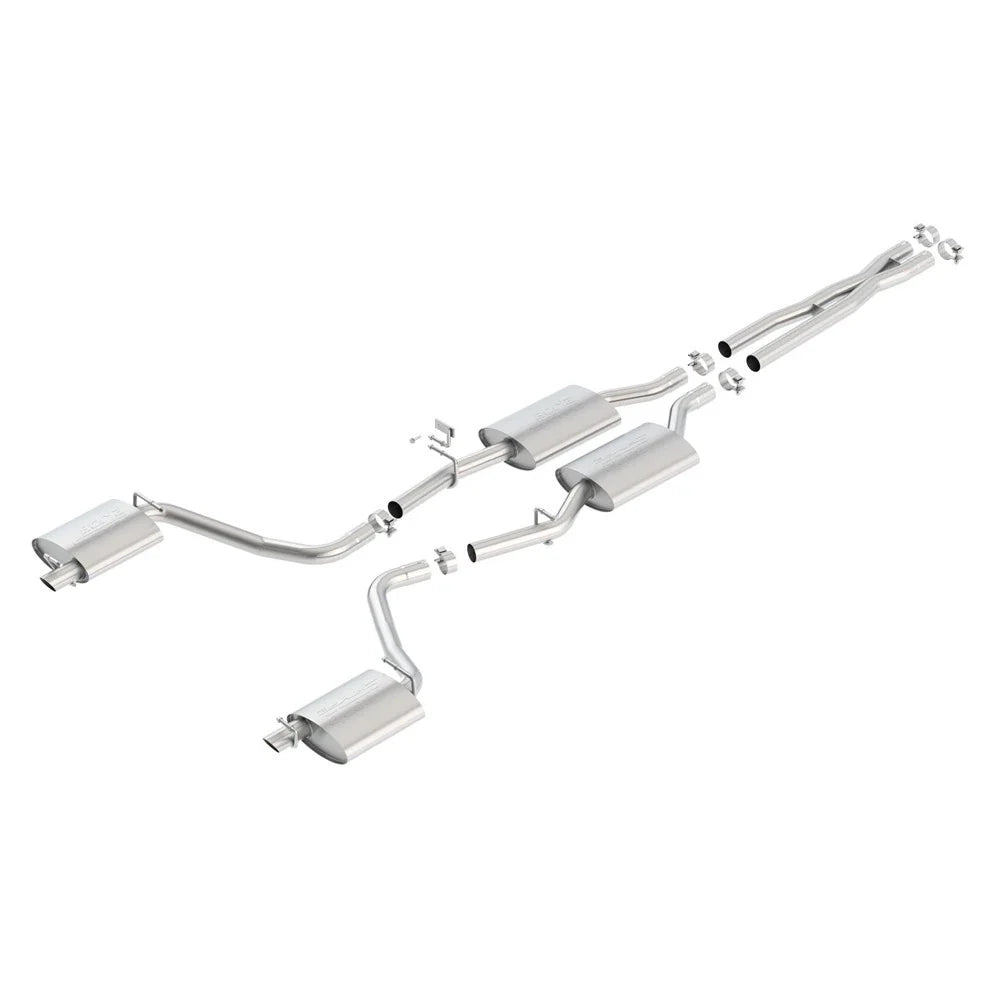Borla 15-16 Dodge Charger 3.6L V6 S-Type Cat Back Exhaust (Uses Factory Valence)