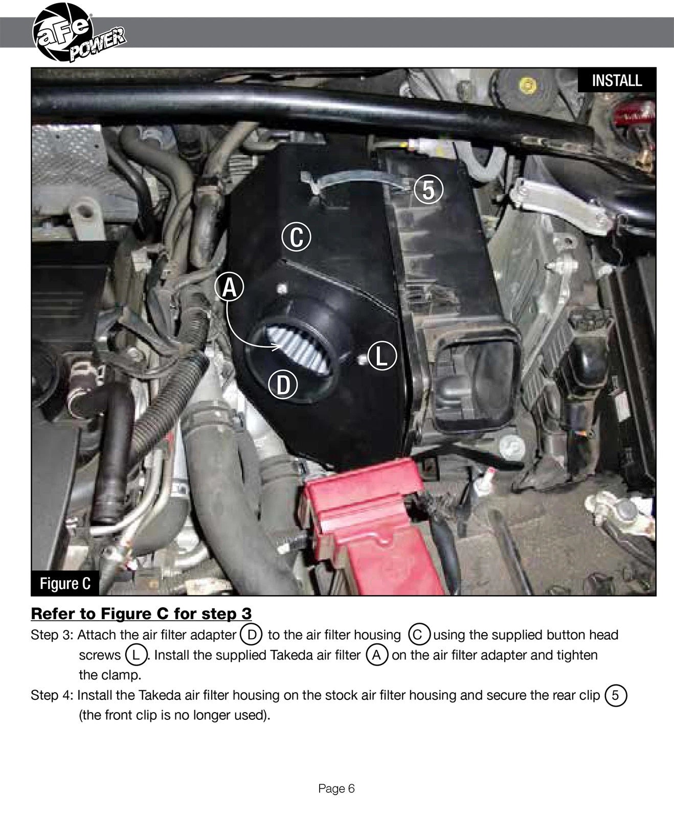 aFe Takeda Intakes Stage-2 PDS AIS PDS Mitsubishi Lancer GTS 09-11 L4-2.4L (pol)