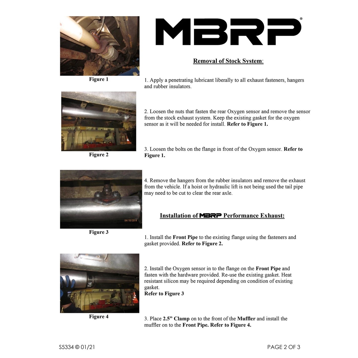 MBRP 01-05 Toyota Tacoma 2.7/3.4L (4x4 Only) 2.5in Cat Back Single Side Exit T409 Exhaust System