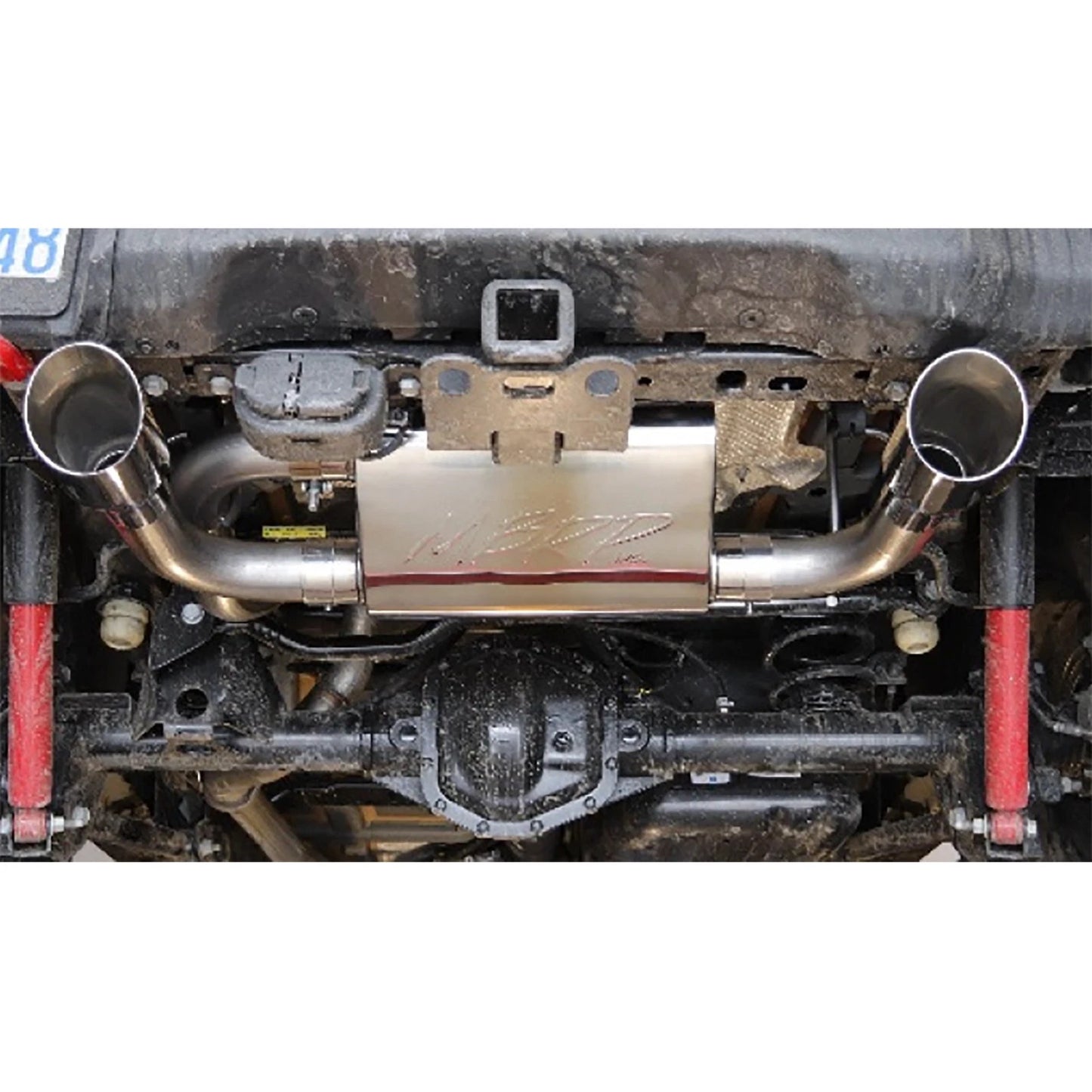 MBRP 2018+ Jeep Wrangler (JL) 3.6L V6 Dual Rear Exit Axle Back T409 Exhaust System