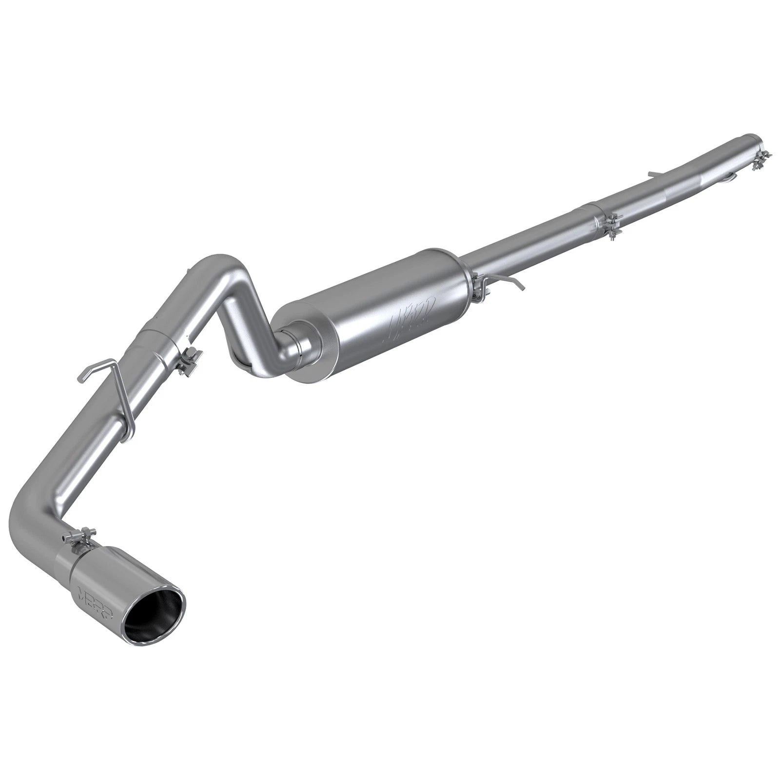 MBRP 2019 Ford Ranger Ecoboost 2.3L 4in OD Tip Single Side Exit 3in T304 Cat Back