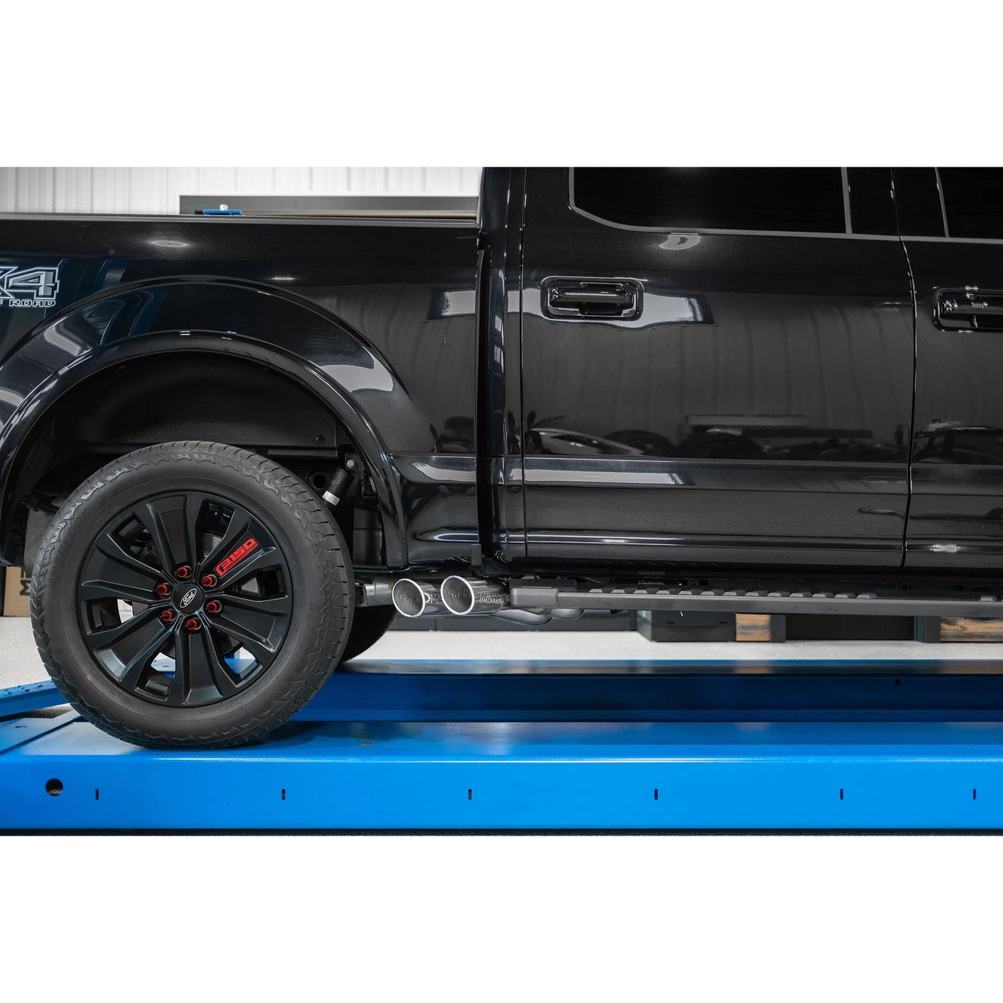 MBRP 15-20 Ford F150 T304 Pre-Axle 4in OD Tips Dual Outlet 3in Cat Back Exhaust