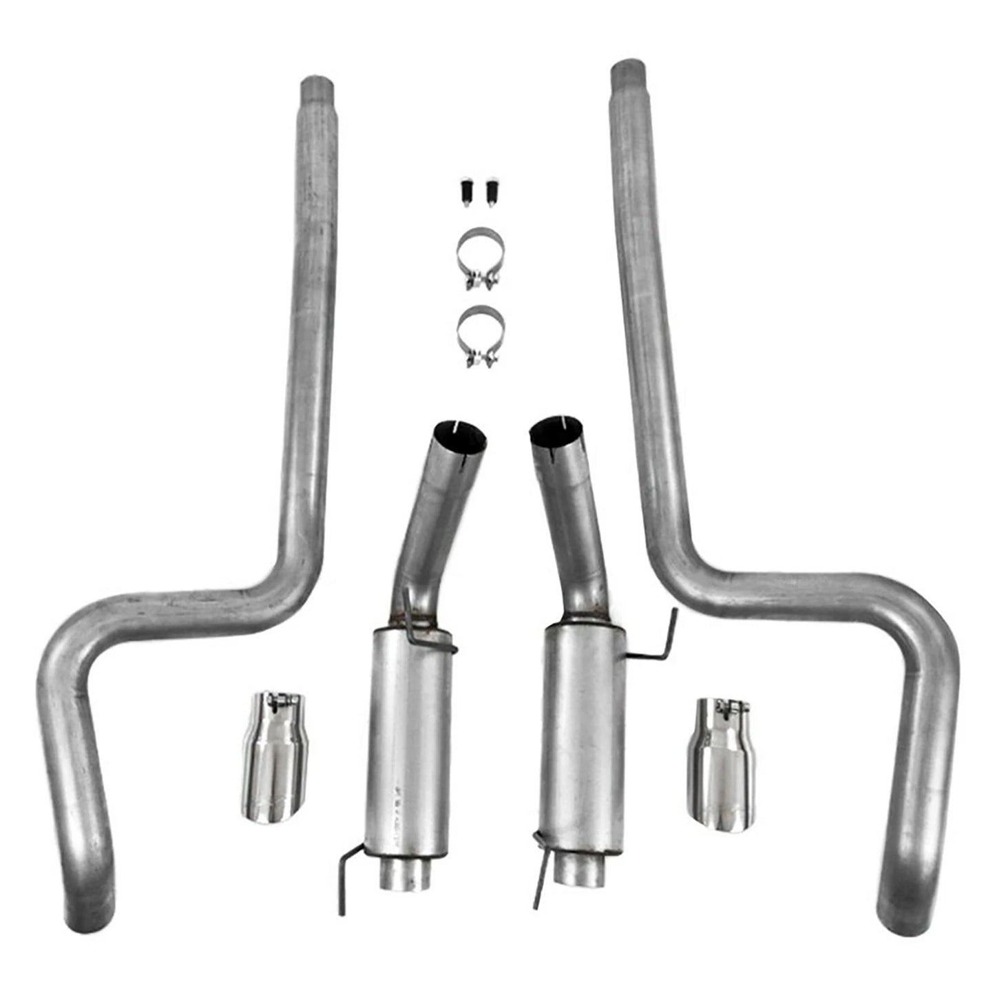 MBRP 05-09 Ford Shelby GT500 / GT Dual Split Rear Race Version, T409 4in Tips Exhaust System