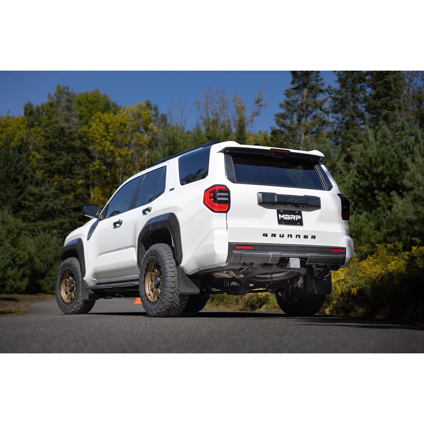 MBRP 24-26 Toyota Land Cruiser 2.4L 3in Cat-Back Single Rear High-Clearance Turn Down - T304