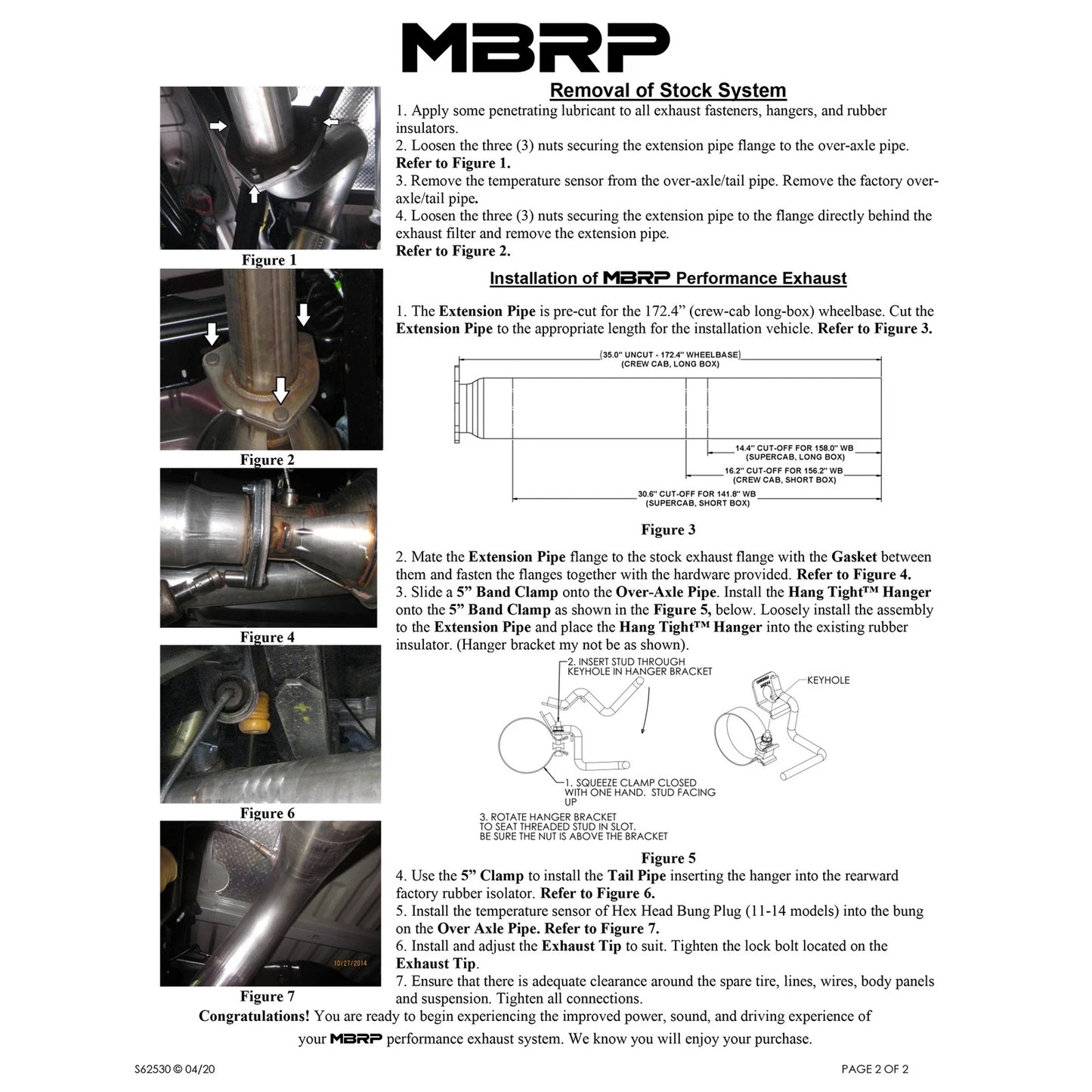 MBRP 2015 Ford F250/350/450 6.7L 5in Single Side Exit T409 Exhaust System
