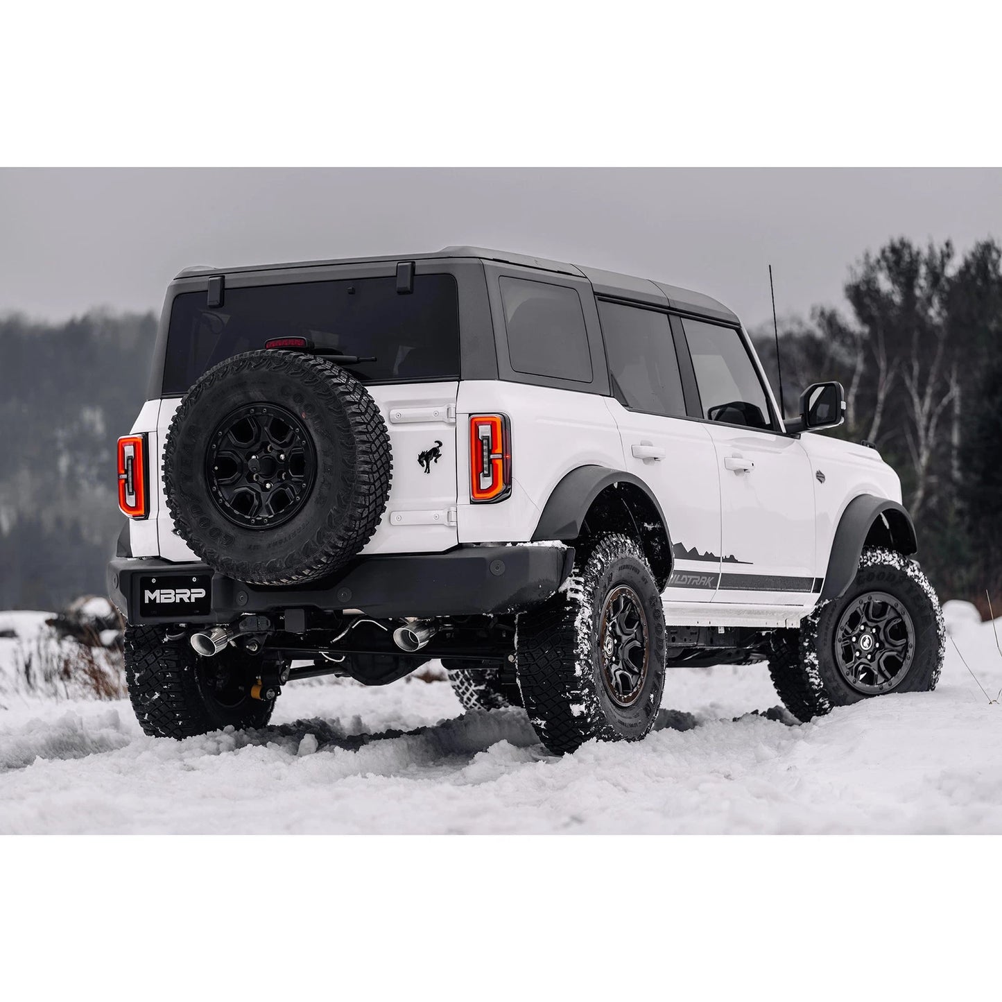 MBRP 21-22 Ford Bronco 2.3/2.7L EcoBoost 2/4-Dr 3in Catback Dual Split Rear Exit Aluminized Steel