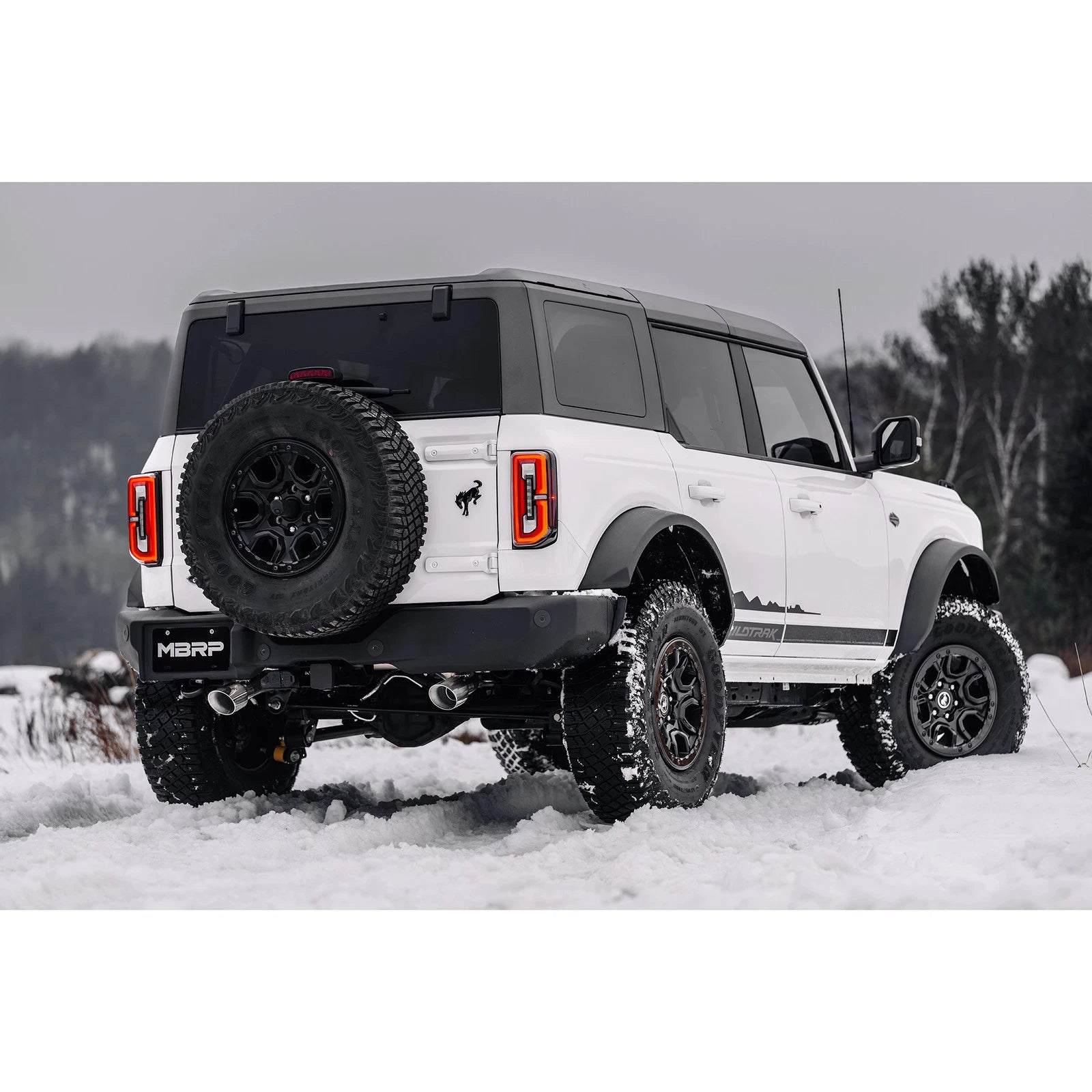 MBRP 21-22 Ford Bronco 2.3/2.7L EcoBoost 2/4-Dr 3in Catback Dual Split Rear Exit Aluminized Steel