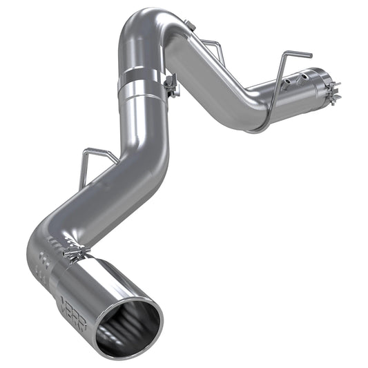 MBRP 2020+ GMC/Chevy 2500/3500 6.6L Duramax 4in Mand Bent Tubing AL-Ser Cat Back Single Side - Alum