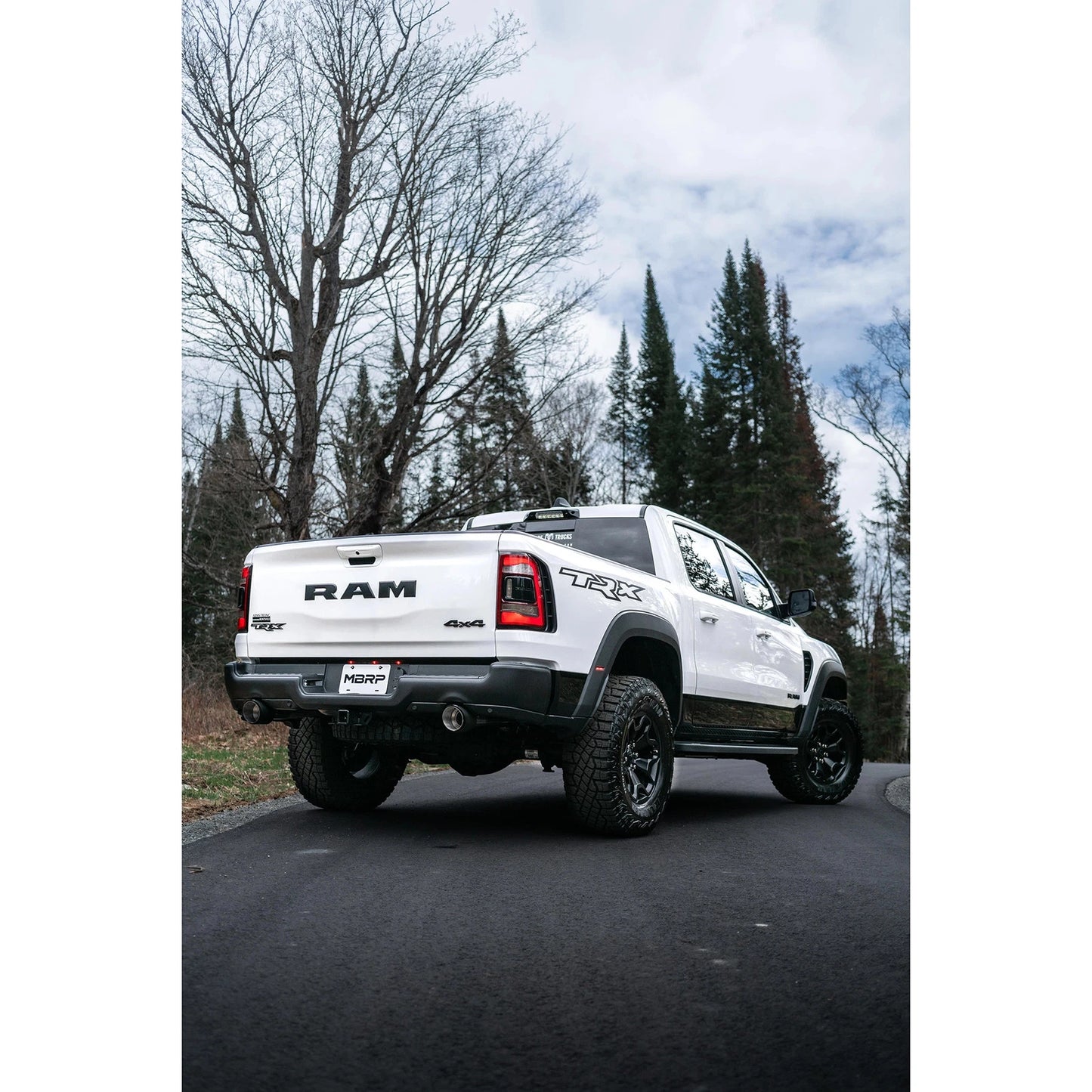 MBRP 2021 Ram TRX 6.2 S/C 3in Catback Dual Rear Carbon Fiber Tips(Race)- T304