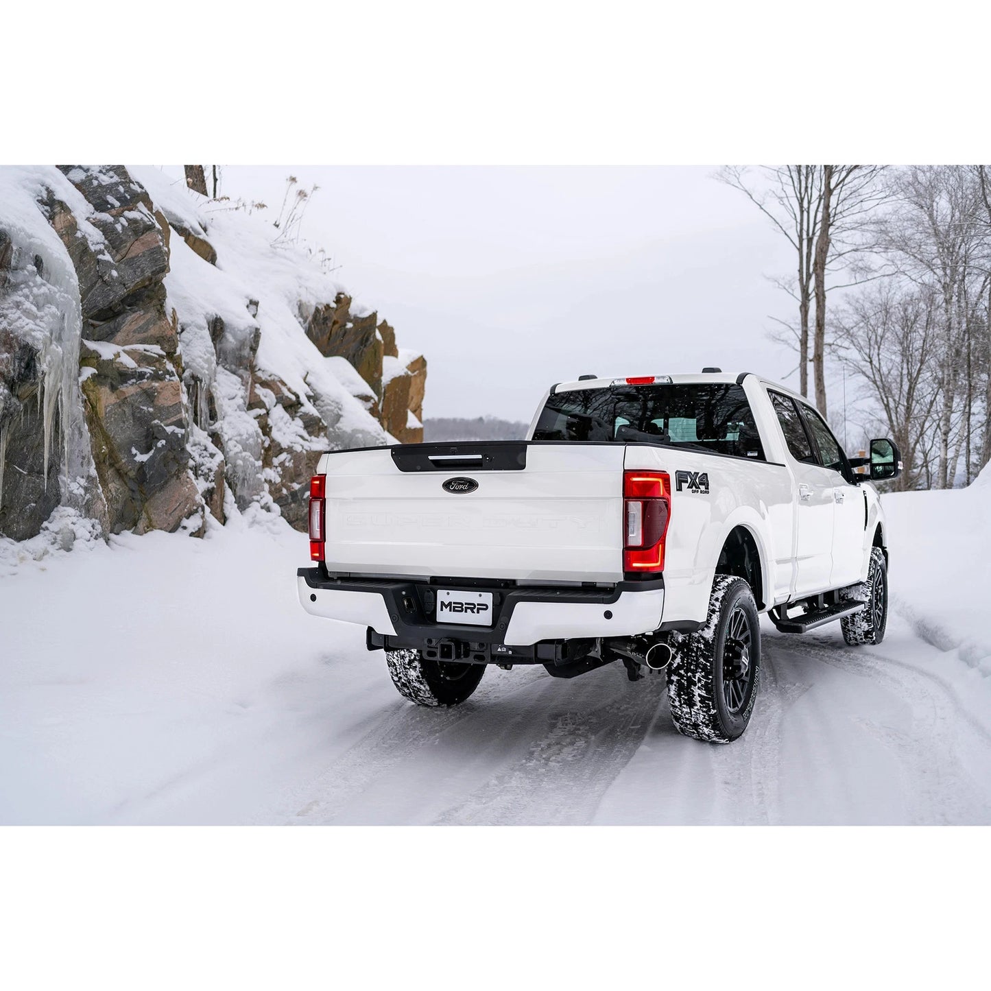 MBRP 2017+ Ford F-250/F-350 6.2L/7.3L Super/Crew Cab Single Side 4in T304 Catback Exhaust