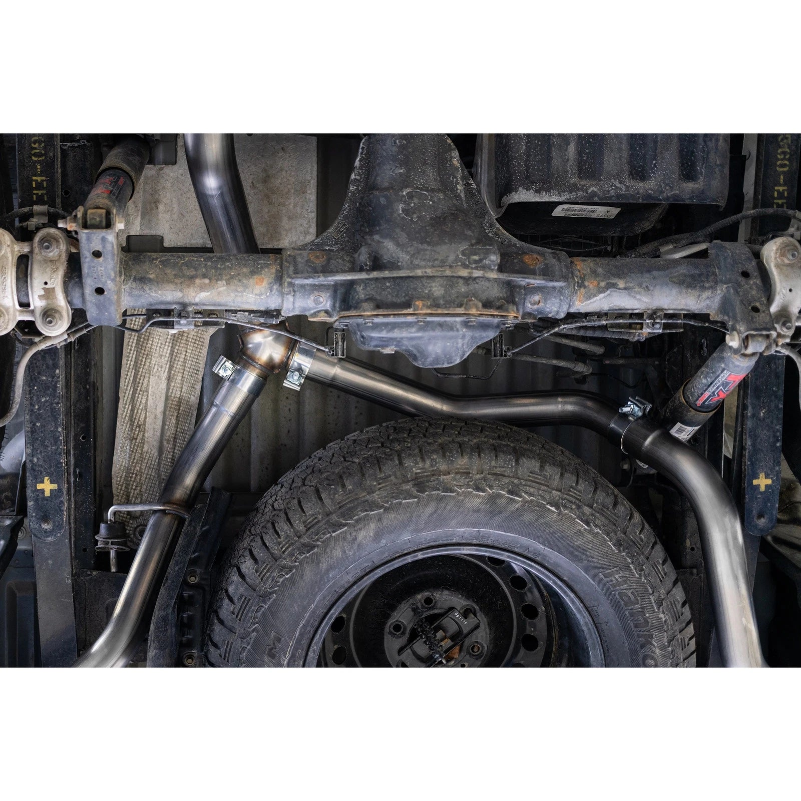 MBRP 19-20 Ford Ranger 2.3L 3in Dual Split Rear Outlet 4in OD Tips Black Coated Cat Back Exhaust