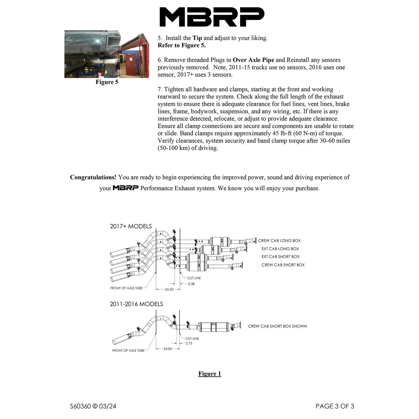 MBRP 11-18 Chevy/GMC 2500/3500 5in Filter Back Single Side Aluminum Exhaust System