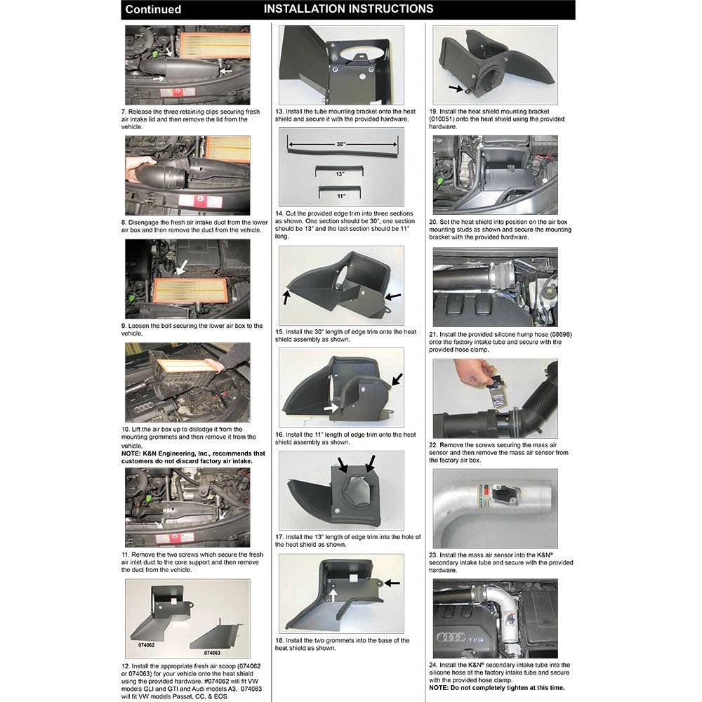 K&N 09-10 VW Passat/GLI/GTI 2.0L-L4 Typhoon Short Ram Intake