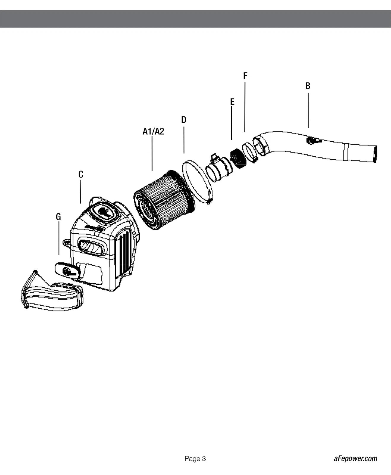 aFe Momentum HD AIS PRO 5R Intake 2014 RAM 1500 EcoDiesel V6-3.0L (td)