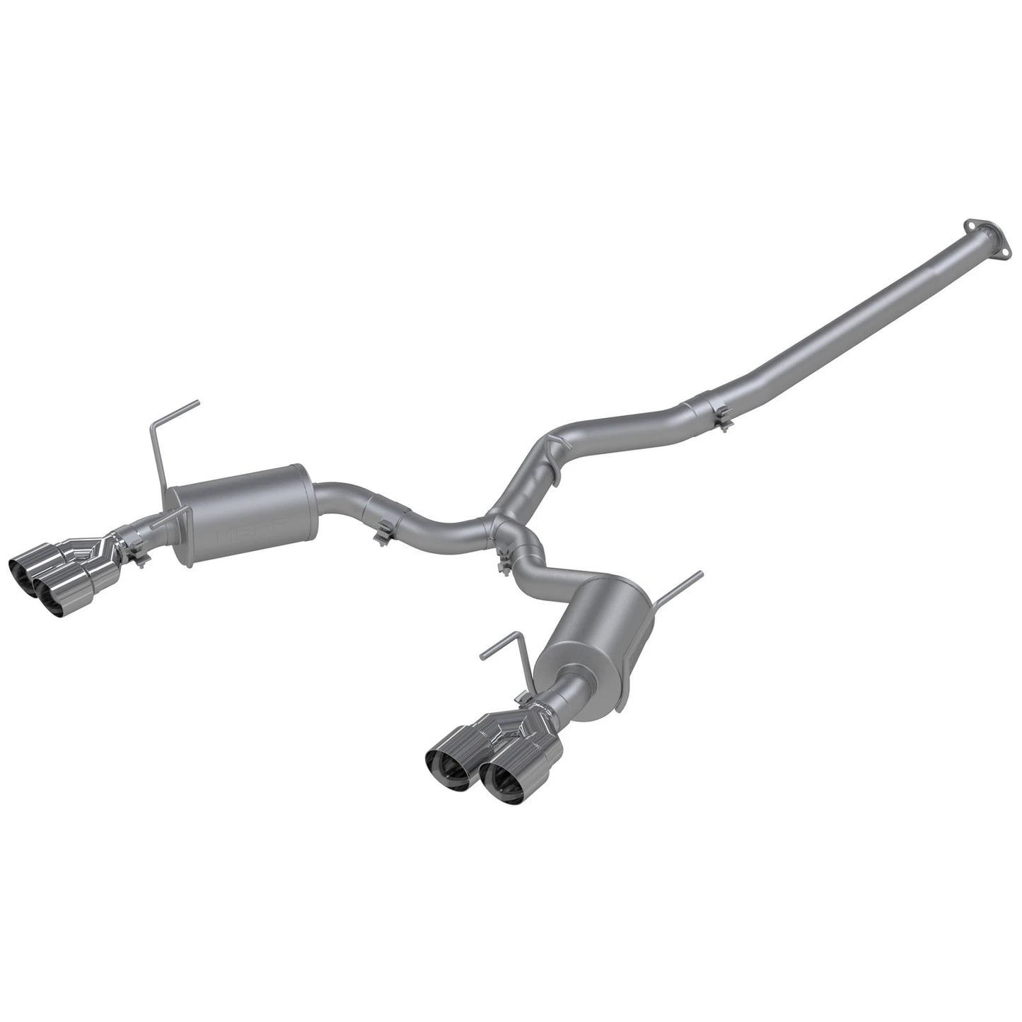 MBRP 15-19 Subaru WRX 2.0L/STI 2.5L 3in Dual Split Rear Exit w/ 3.5in Tips - T304 (Street Version)