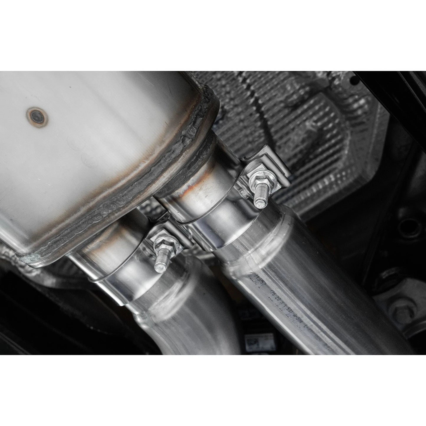 MBRP 2022 Volkswagen Golf R MK8 T304 Stainless Steel 3in Cat-Back, Quad Rear Exit- Carbon Fiber Tip
