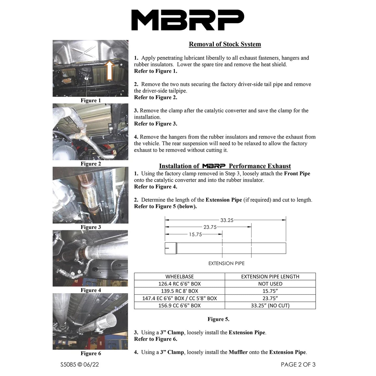 MBRP 2019 Chevrolet Silverado 1500 4.3L/5.3L 2.5in Cat Back Dual Rear Exit - T409