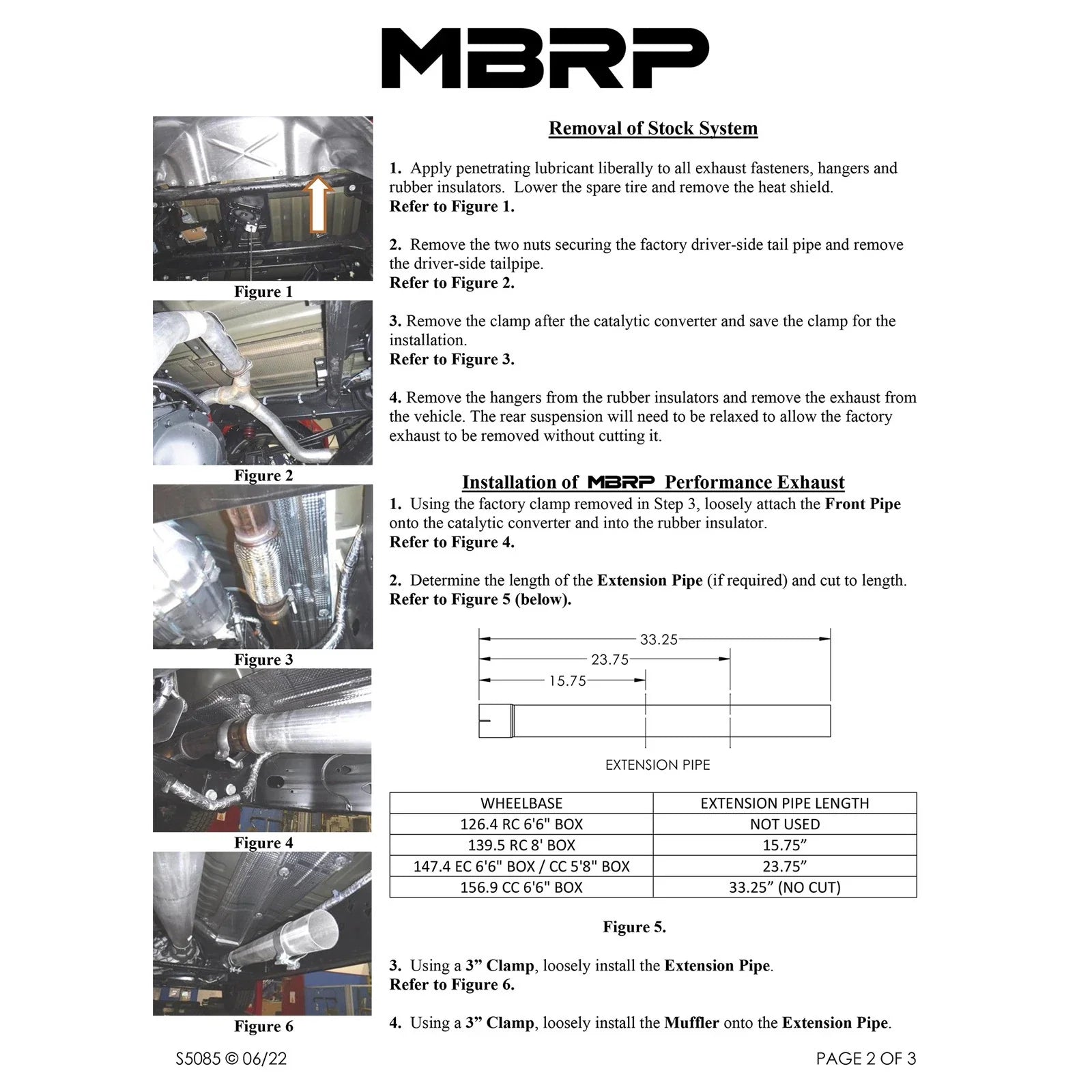 MBRP 2019 Chevrolet Silverado 1500 4.3L/5.3L 2.5in Cat Back Dual Rear Exit - T409