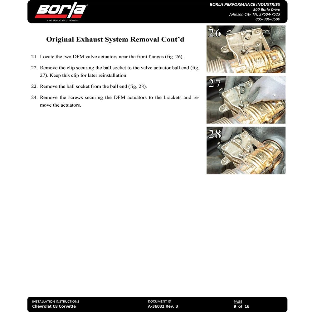 Borla 2020 Chevrolet Corvette C8 6.2 ATAK 3in Exhaust System Dual Round Rolled A/C Black Chrome Tips