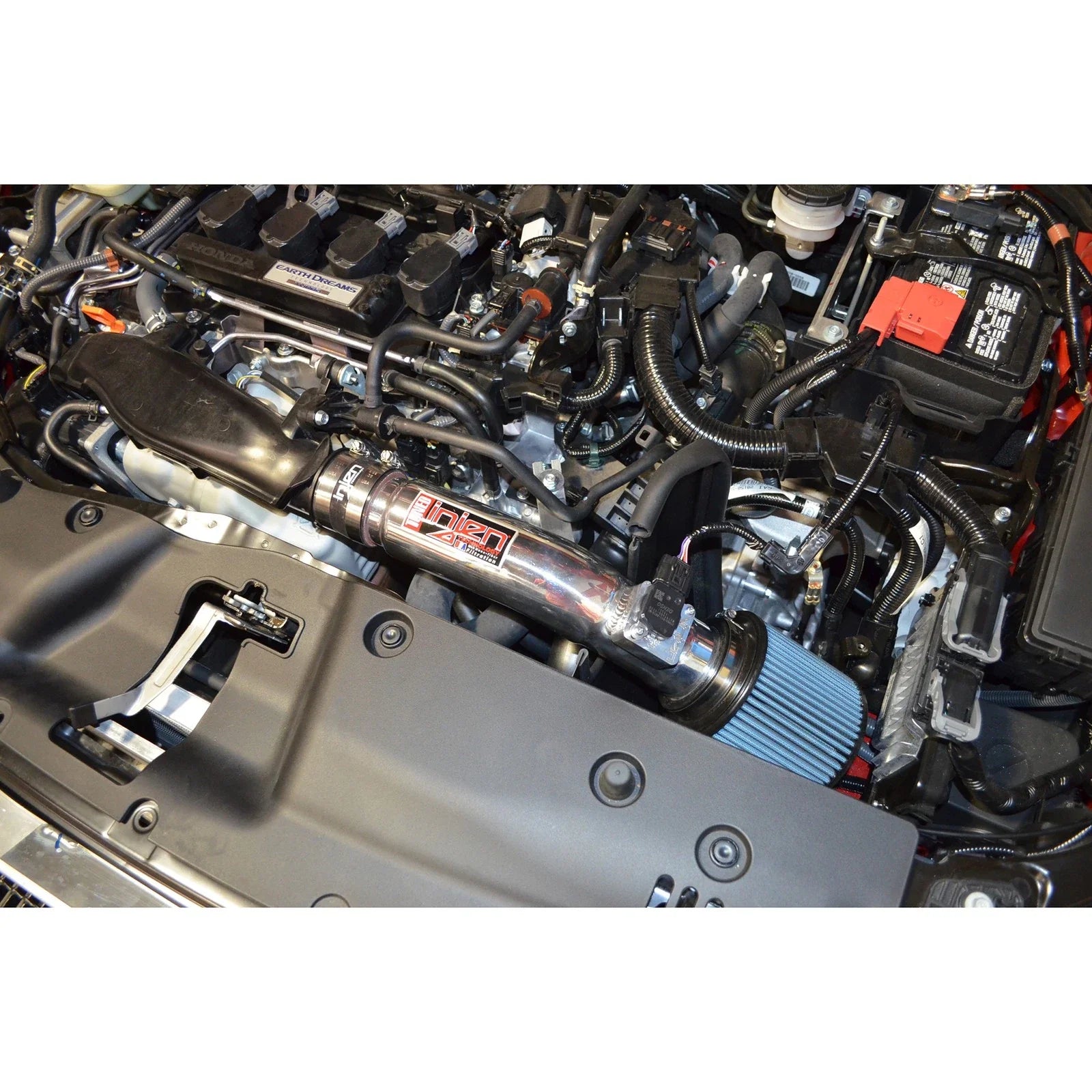 Injen 16-21 Honda Civic 1.5L 4 Cyl. Wrinkle Red Short Ram Intake