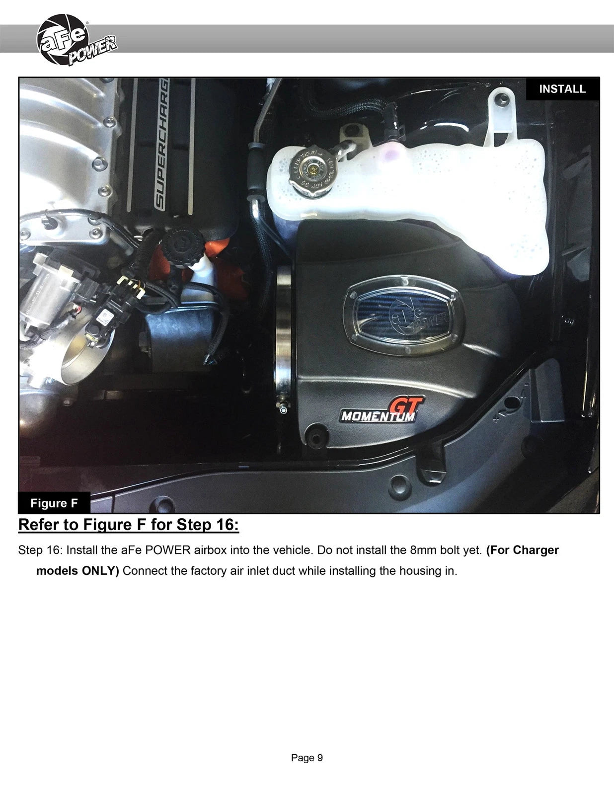 aFe Momentum GT Pro DRY S Air Intake System, 17-20 Dodge Challenger / Charger SRT Hellcat