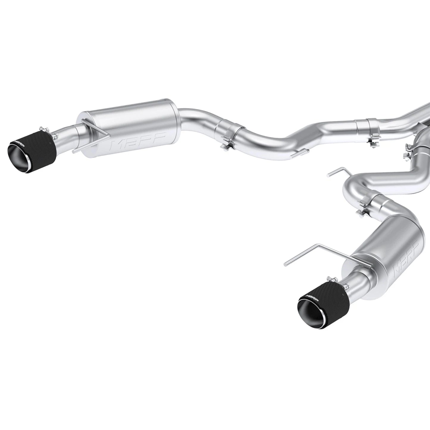 MBRP 2024 Ford Mustang GT S650, 5.0L 3inCat-Back Dual Split Rear with Carbon Fiber Tips (Street)