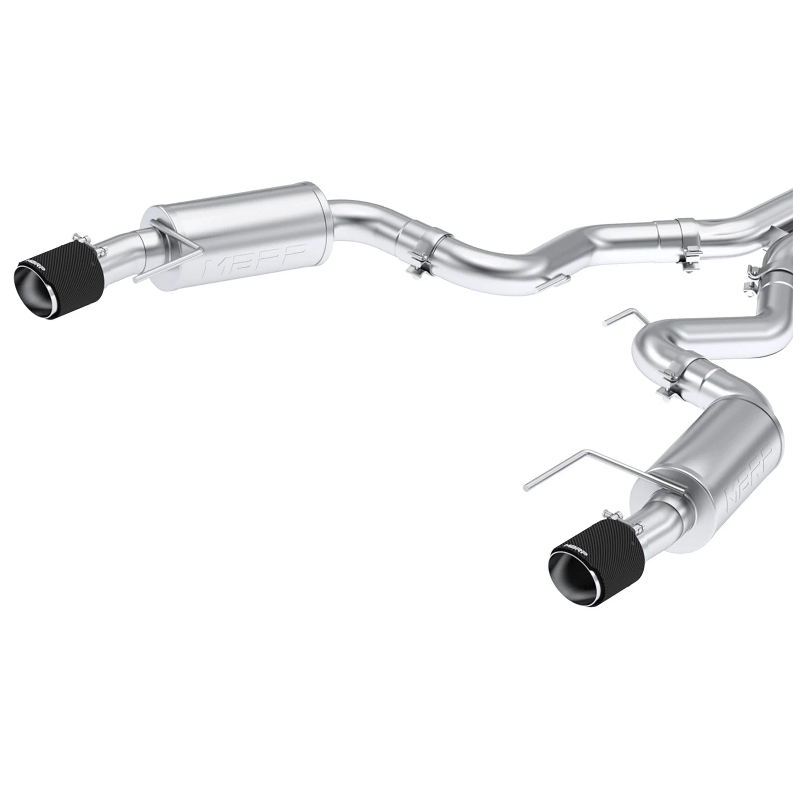 MBRP 2024 Ford Mustang GT S650, 5.0L 3inCat-Back Dual Split Rear with Carbon Fiber Tips (Street)