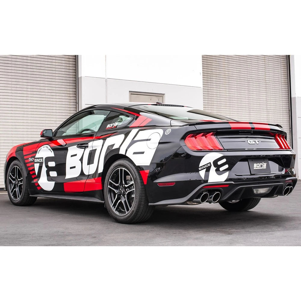 Borla 2018 Ford Mustang GT 5.0L AT/MT 2.5in S-Type Exhaust w/ Valves (Rear Section Only)