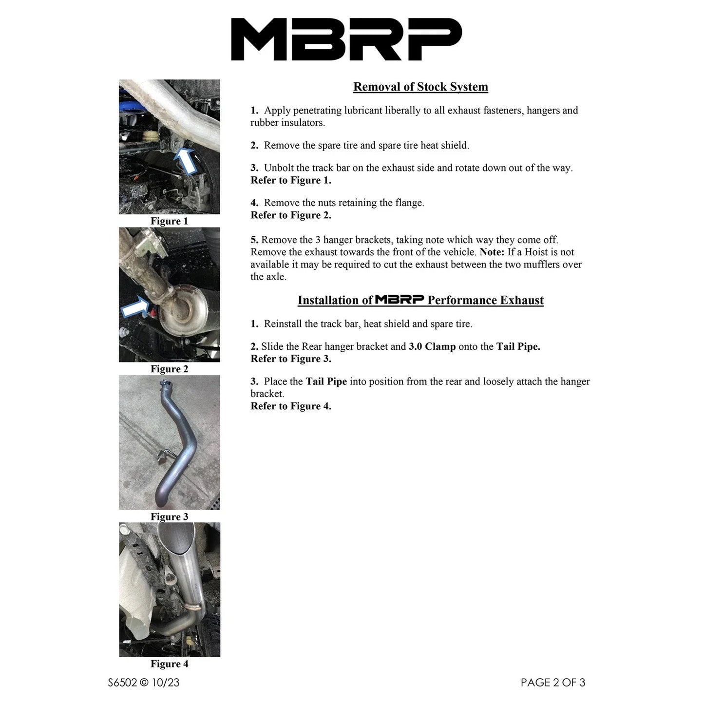 MBRP 2021+ JEEP Gladiator JT 3.0L EcoDiesel XP Series T304SS 3in Filter Back w/ Rear Turn Down