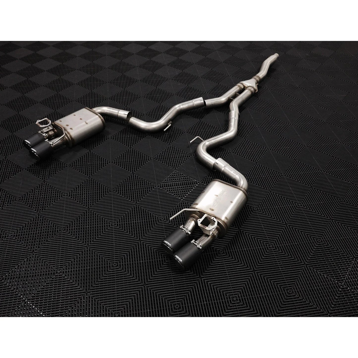 MBRP 18-22 Ford Mustang 2.3L Ecoboost 3in Cat-Back Exhaust w/ Quad Carbon Fiber SS Tips - T304