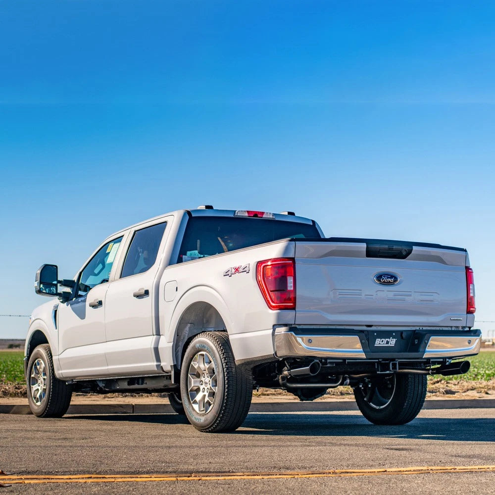 Borla F-150 2021 5.0L 2dr RC SB (122.8 WB) XL/XLT 3/2.25 SRE Cat-Back ATAK Black Chrome Tips