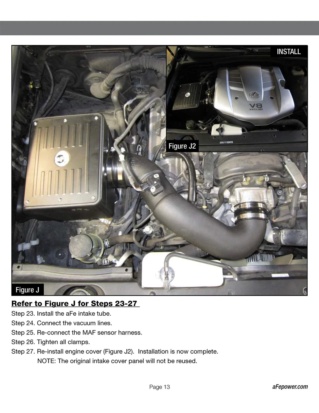 aFe MagnumFORCE Intake Stage-2 Si Pro DRY S 05-09 Lexus GX 470/Toyota 4Runner V8 4.7L *RACE ONLY*