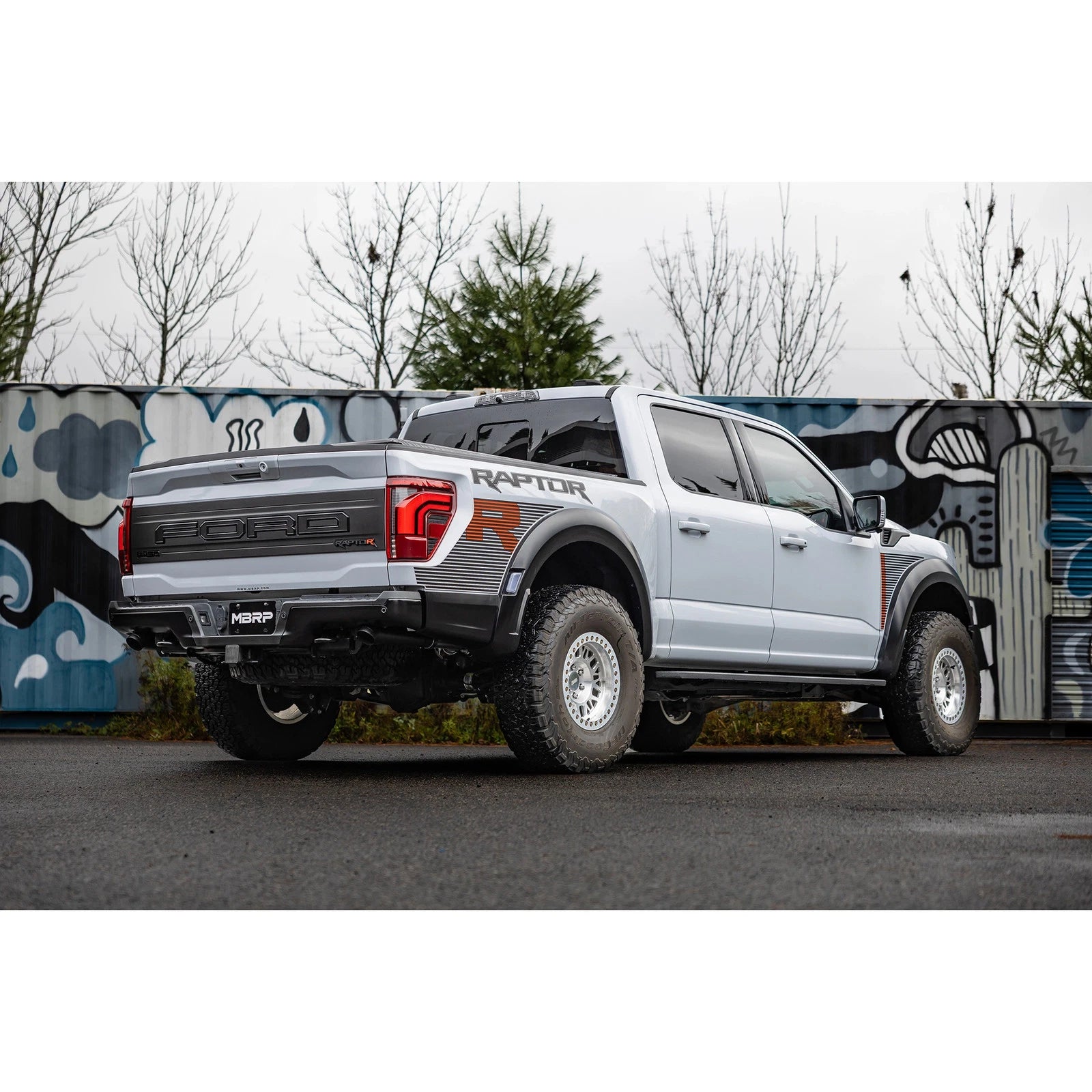 MBRP 2022+ Ford F-150 Raptor 3.5L / Raptor R 5.2L 3in Dual Rear Exit Turndown Axle Back - Black