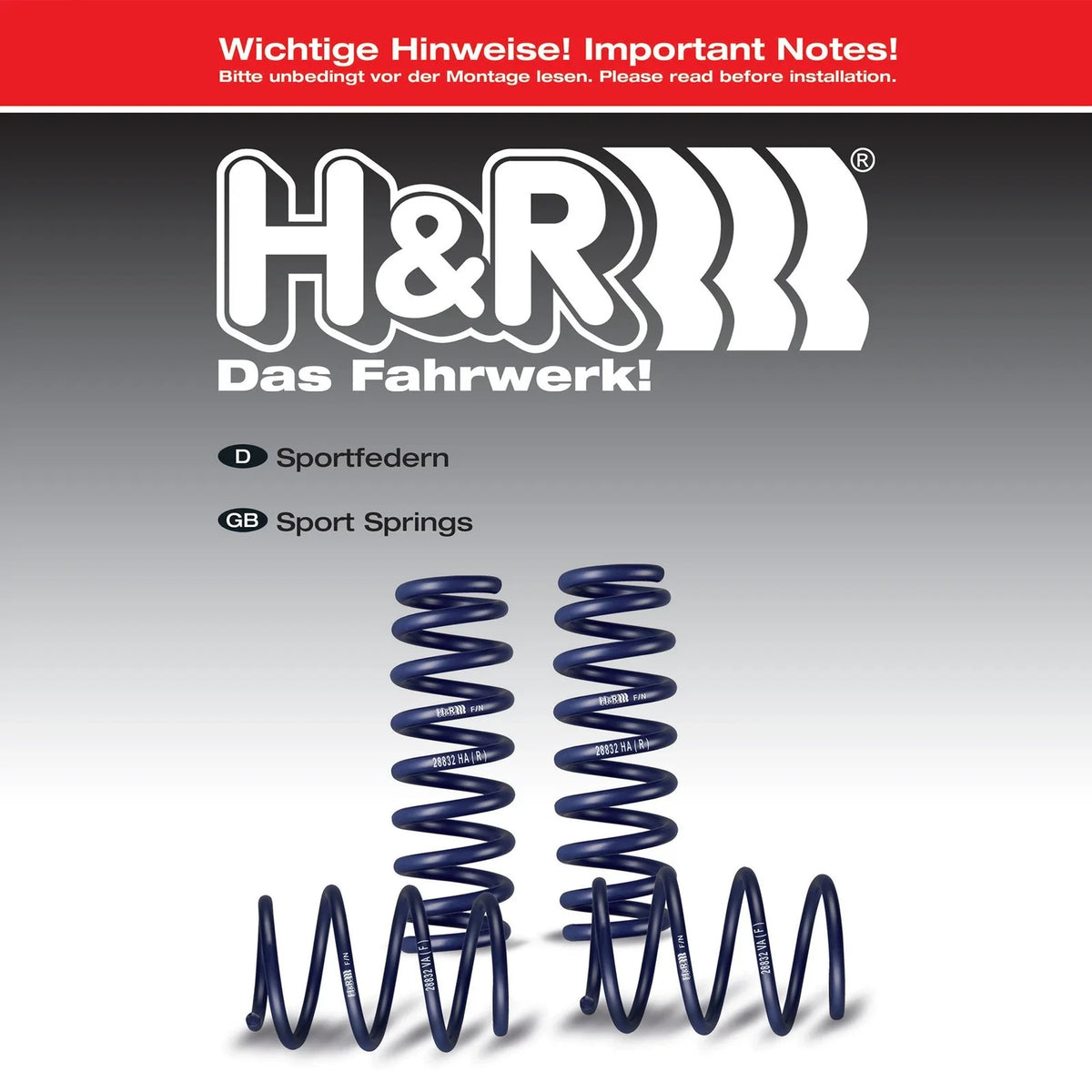 H&R 85-91 BMW 325e/325i/325is E30 Sport Spring (Non Cabrio or ix)