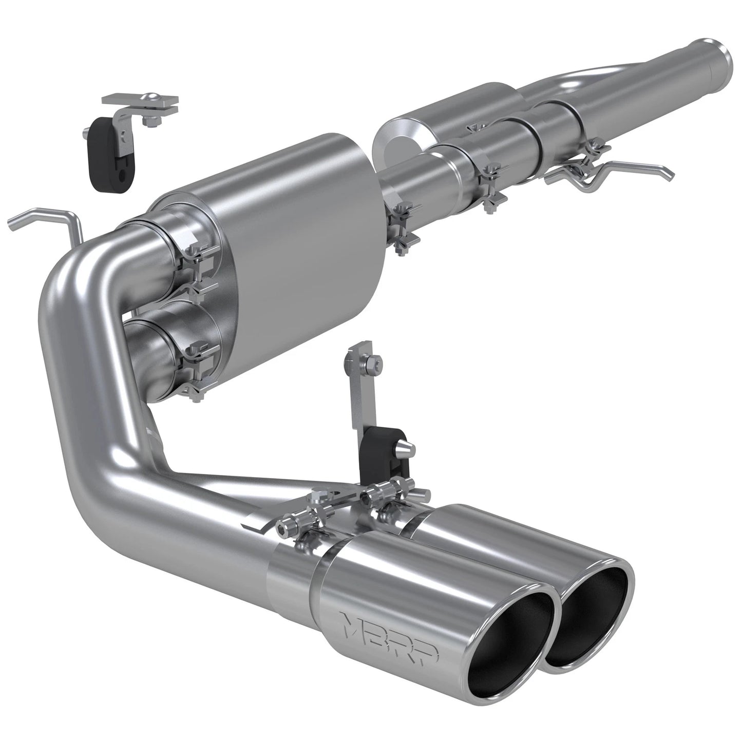 MBRP 09+ Chevrolet Silverado 1500 3in Cat Back Pre-Axle Dual Outlet w/ 4in Tip - T304