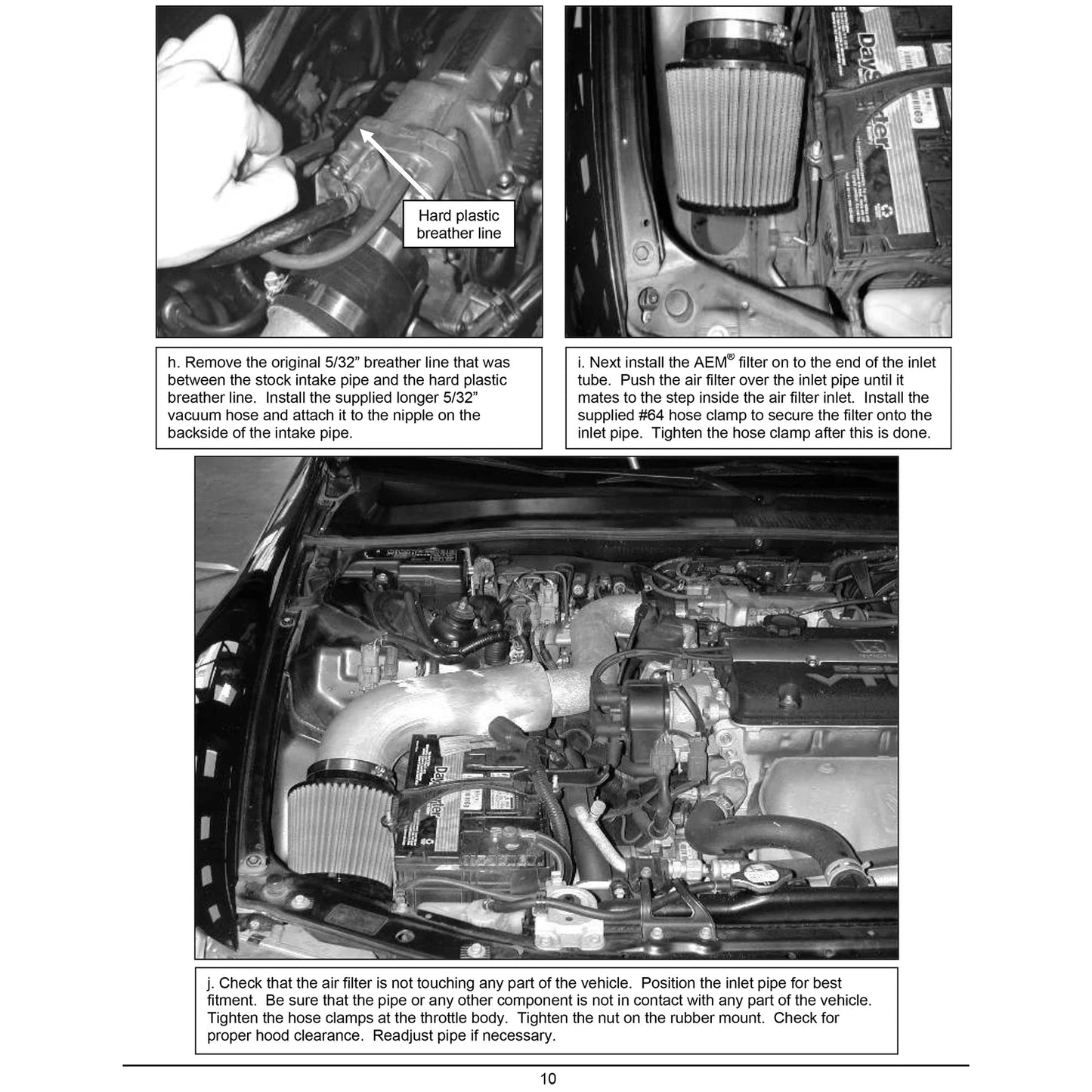 AEM 92-01 Honda Prelude Si VTEC/Base & SH Silver V2 Intake